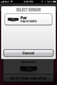 Easy pairing process on the Polar Beat app