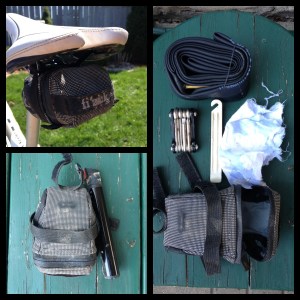 My MTB seat pack - a little bigger, but still barely noticeable until you need it