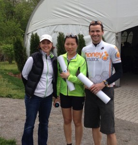 3 of 4 Gran Fondo Niagara Falls Blog Ambassadors! Laura, Cherry, and I