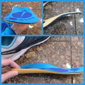 After heating, molding, and cooling the insoles hold the shape of the shoe and foot