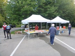 Beat the early crowds to one of the many aid stations on course