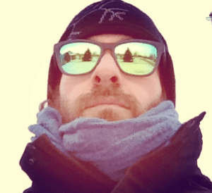 See all the green grass and leaf covered trees I'm staring at? Lime green Sunskis helping me visualize!