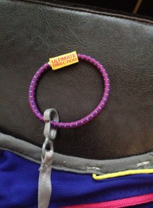 EMERGENCY! I need a hair elastic! Jenny thought of that.