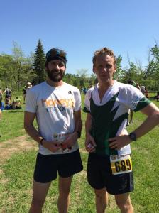 Happy post-racers - Mike Post and I after the enduro race (Photo Credit - Alison Post)