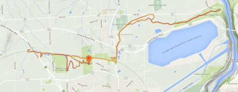Laura Secord Memorial Trail Race Map